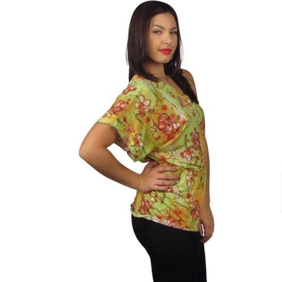 One Sleeve Off The Shoulder Top - Picture 2 of 4